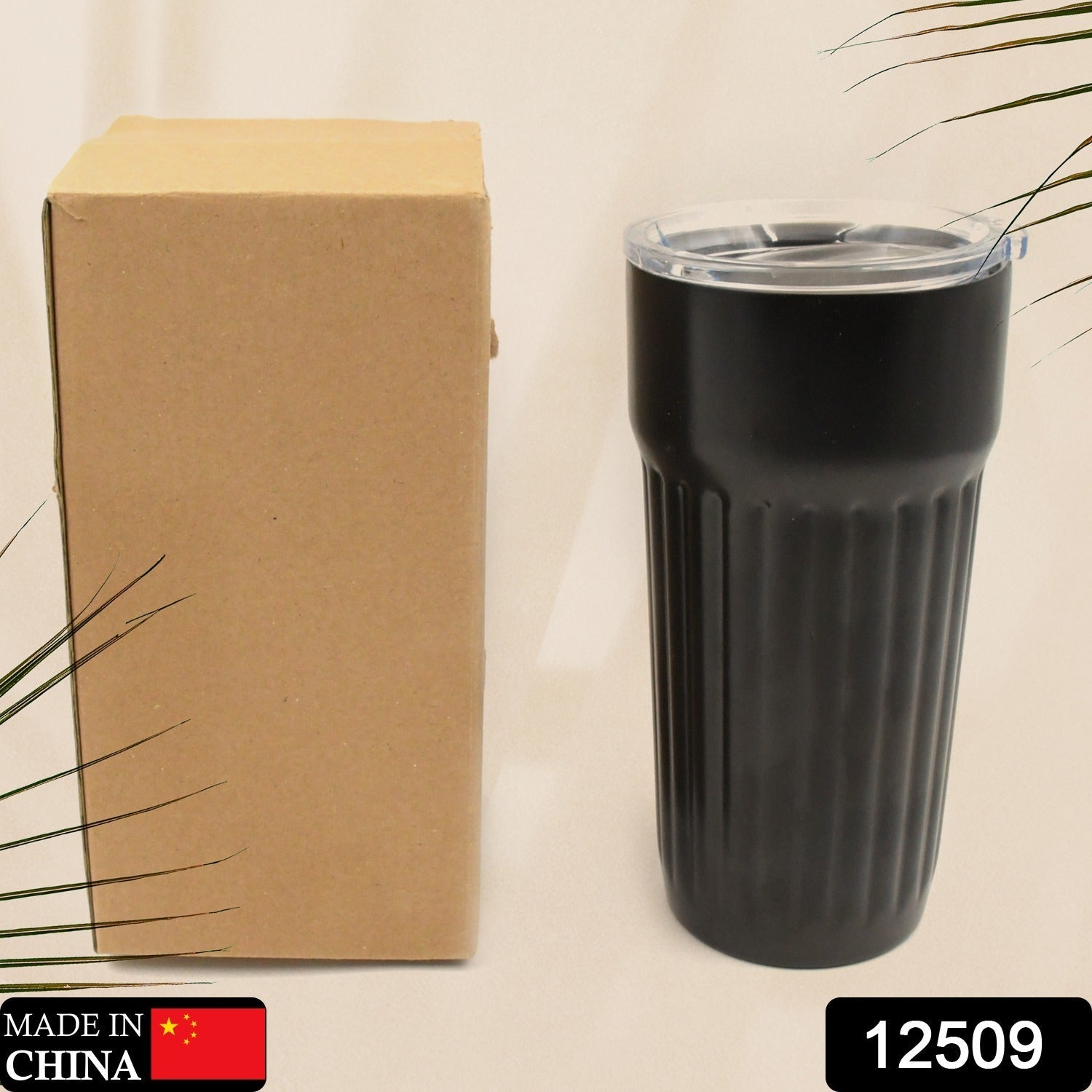 Vacuum insulated travel mug with lid for hot and cold drinks. Vacuum insulated travel mug with lid for hot and cold drinks.